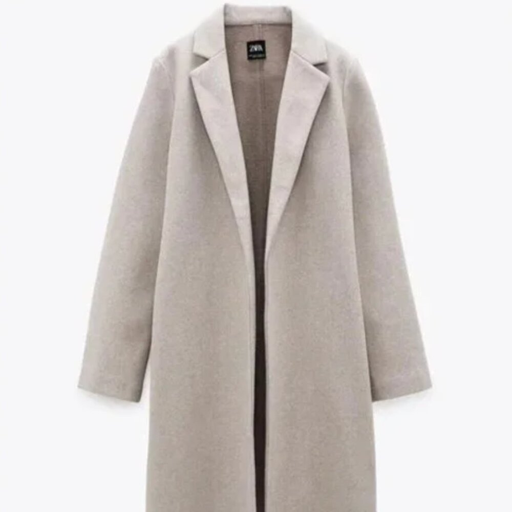 Tan Zara Peacoat